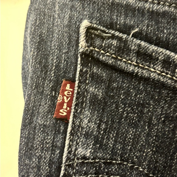 Levi’s 505 Straight Leg Dark Wash Mid Rise Jeans Women's Size 10 - Picture 9 of 10